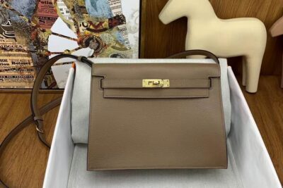 Hermès Kelly Danse Jumping Bag Dark Brown