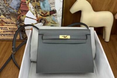 Hermès Kelly Danse Jumping Bag Gray