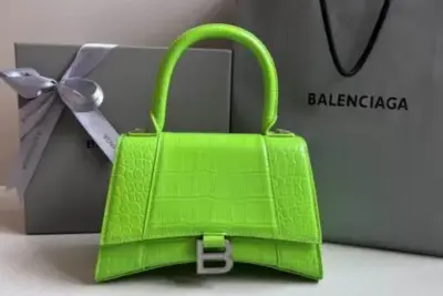 Balenciaga Hourglass Bag Line Green