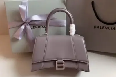 Balenciaga Hourglass Bag Grey