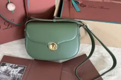 Loro Piana Mini Ghiera Bag Green