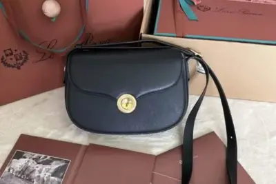 Loro Piana Mini Ghiera Bag Black