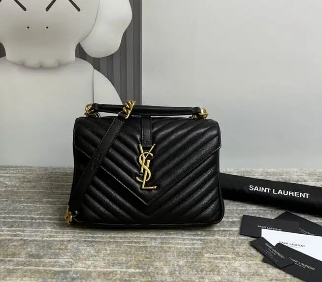 YSL Saint Laurent Loulou Toy Crossbody Bag Black