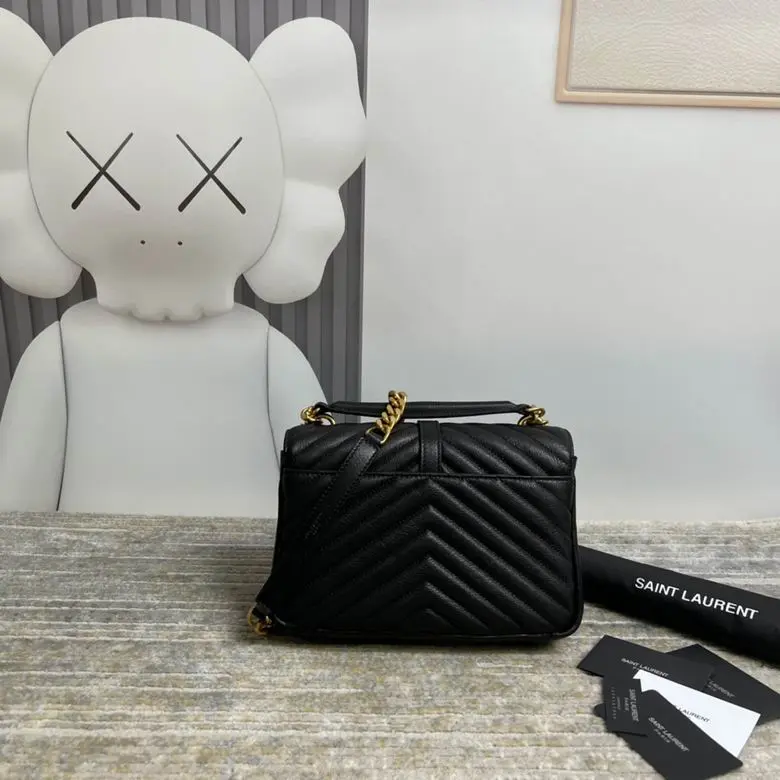 YSL Saint Laurent Loulou Toy Crossbody Bag Black - Image 3