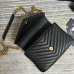 YSL Saint Laurent Loulou Toy Crossbody Bag Black - Image 2