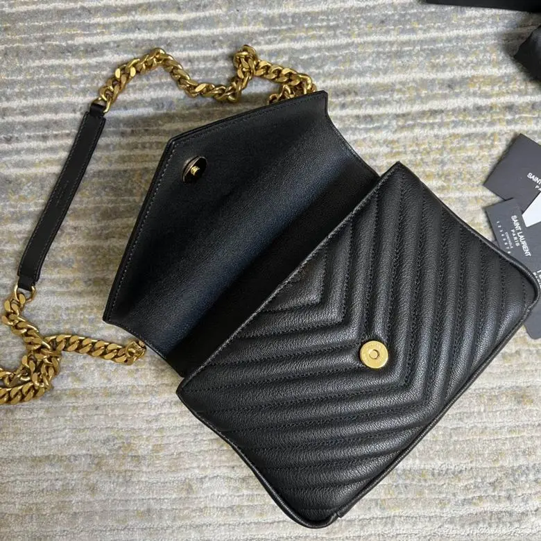 YSL Saint Laurent Loulou Toy Crossbody Bag Black - Image 2