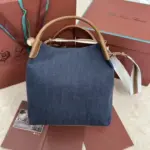 Loro piana Bucket Bag Blue