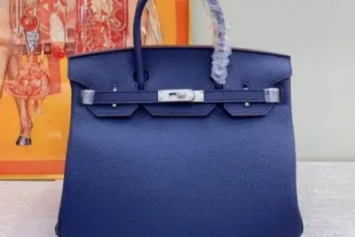 Hermes Birkin Togo Bag Blue