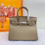 Hermes Birkin Togo Bag Grey