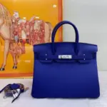 Hermes Birkin Togo Bag Deep Blue