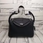 Hermes Lindy Small Bag Leather Black