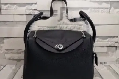 Hermes Lindy Small Bag Leather Black