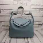 Hermes Lindy Small Bag Bleu Glacier
