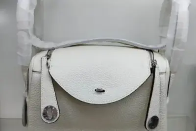 Hermes Lindy 26/30cm Bag White