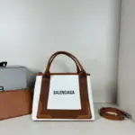 Balenciaga Handbag Large White & Brown