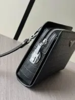 Prada Clutch Wallet Crocodile Black - Image 2