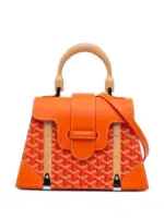 Goyard Pre-Owned Goyardine Saigon PM satchel Orange
