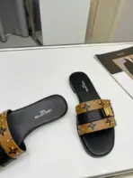 LV Women Slipper Brown - Image 2