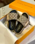 LV Slipper Brown Black - Image 2