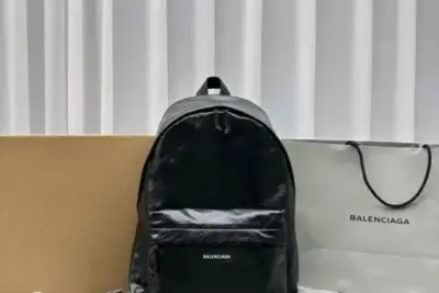 Balenciaga Explorer Backpack Leather Black