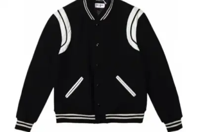 Yves Saint Lauren Jacket Black White