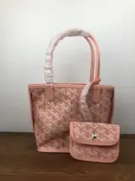 Goyard Poitiers Claire-Voie Bag Pink Goyardine Canvas