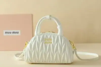 Miu Miu Dumplings Bag White