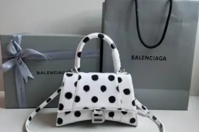 Balenciaga Hourglass Bag Black & White