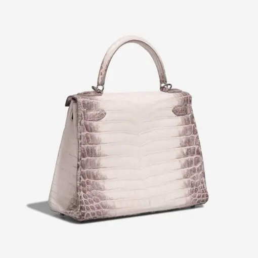 Hermès Himalaya Kelly Bag Crocodile White - Image 5