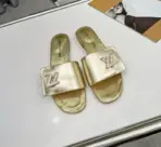 LV Women Slipper Gold
