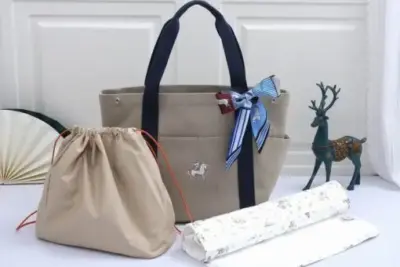 Hermès Cabriole Nappy Bag Gray