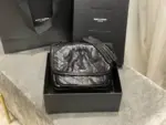 YSL Niki Baby Bag Calfskin Strome Nero