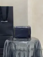 YSL Niki Baby Bag Calfskin Navy Blue - Image 2