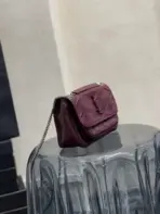 YSL Niki Baby Bag Calfskin Burgundy - Image 2