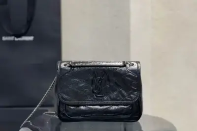 YSL Niki Baby Bag Calfskin Black