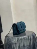 YSL Niki Baby Bag Calfskin Teal - Image 3