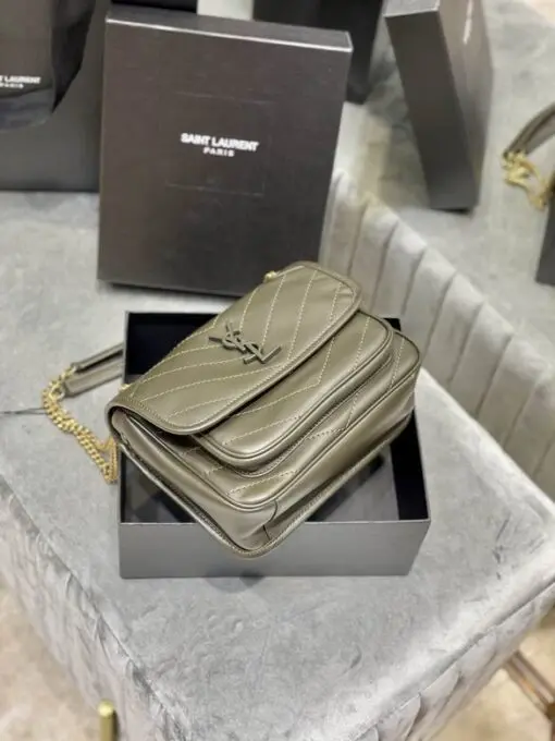 YSL Saint Laurent Medium Niki Bag Pale Gold - Image 2
