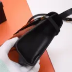 YSL Manhattan Baguette Calfskin Shoulder Bag Black - Image 3