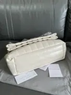 Balenciaga White Monaco Quilted Leather Chain Bag - Image 2