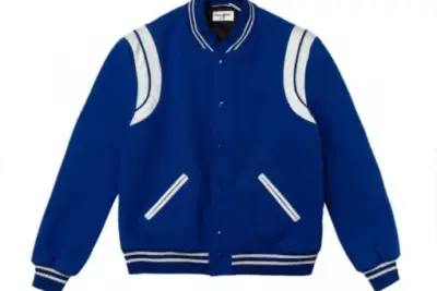 Yves Saint Lauren Jacket Blue White