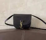 YSL Kaia Mini Bag Crocodile Black
