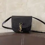 YSL Kaia Mini Bag Crocodile Black