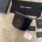 YSL Kaia Mini Bag Crocodile Black - Image 2