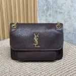YSL Saint Laurent Niki Mini Bag Leather Brown