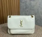 YSL Saint Laurent Niki Mini Bag Leather White