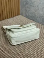 YSL Saint Laurent Niki Mini Bag Leather White - Image 3