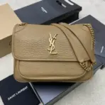 YSL Saint Laurent Niki Medium Shoulder Bag in Grained Lambskin