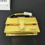 Jacquemus Shoulder Bag In Glossy Golden