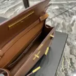 YSL Manhattan Baguette Shoulder Bag Brown - Image 2