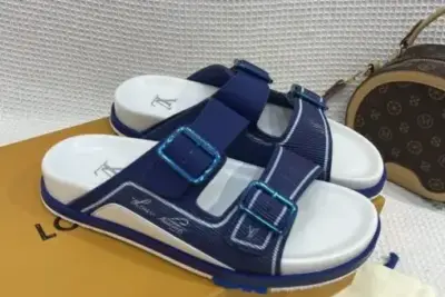 LV Slipper Blue